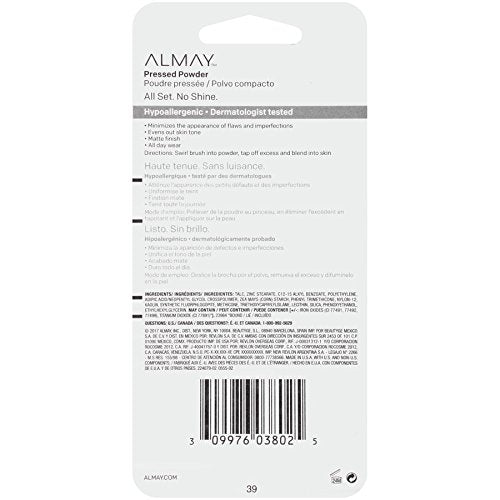 Almay Smart Shade Skintone Matching Pressed Powder, Light/Medium
